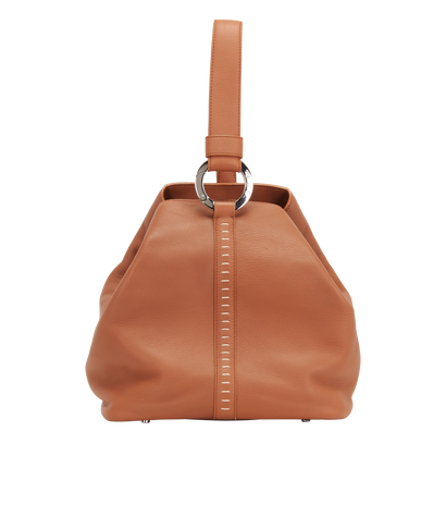 Poker Hobo, &pound;850, Handbags, Brown, Leather, Front view